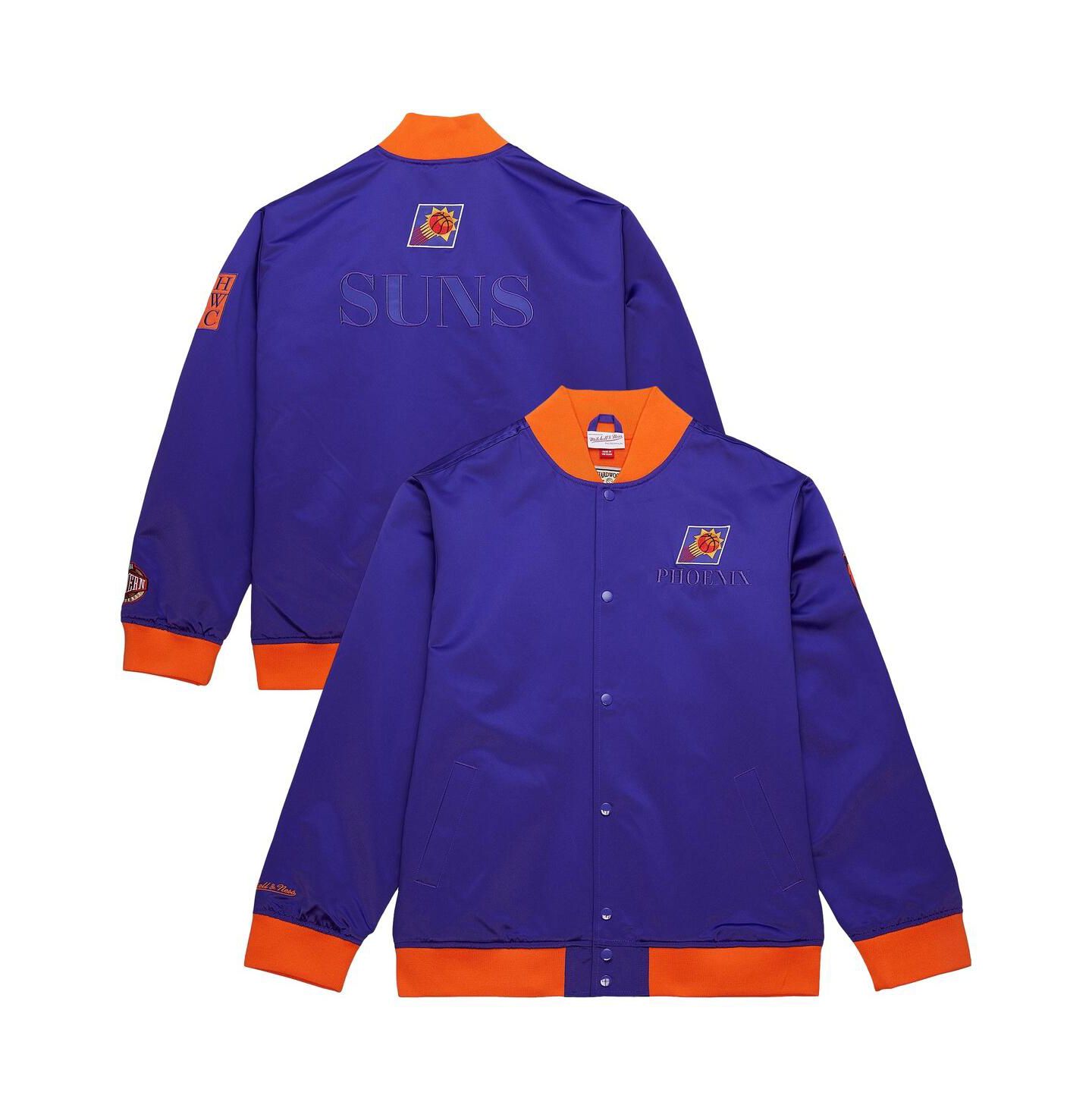 Мужская куртка Mitchell & Ness Purple Phoenix Suns Hardwood Classics Team OG 3.0 Lightweight Satin Full-Snap — фото 1