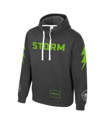 Men's and Women's Black Seattle Storm City Star Rebel Edition Pullover Hoodie