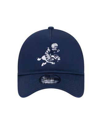 Men's Navy Dallas Cowboys Retro Main A-Frame Trucker 9FORTY Adjustable Hat