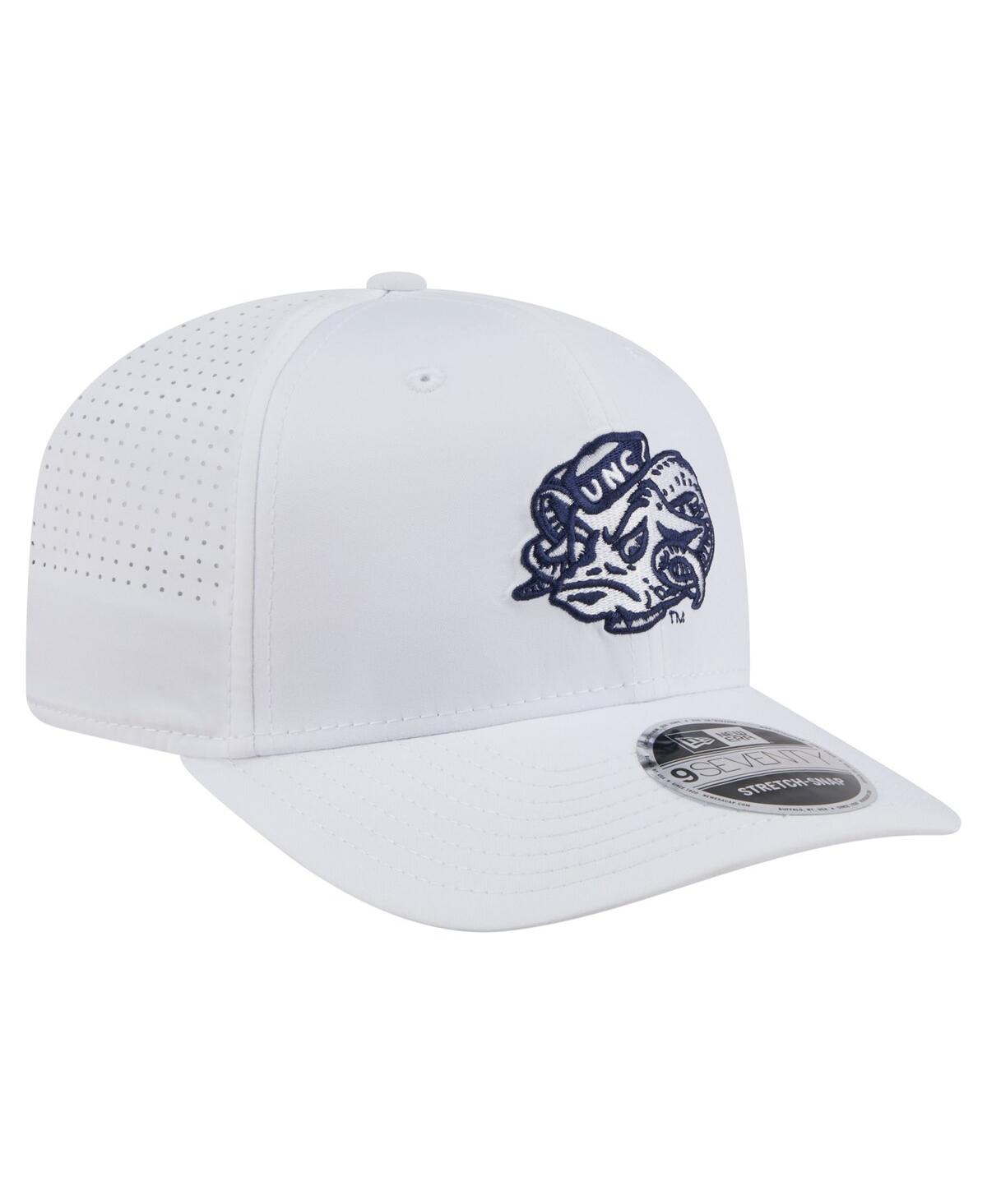 New Era Men's White North Carolina Tar Heels Perform Vault 9seventy Stretch Snap Hat