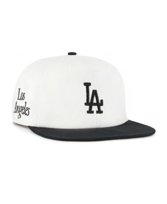 '47 Brand - Men's  White/Black Los Angeles Dodgers Foundation Captain Snapback Hat
