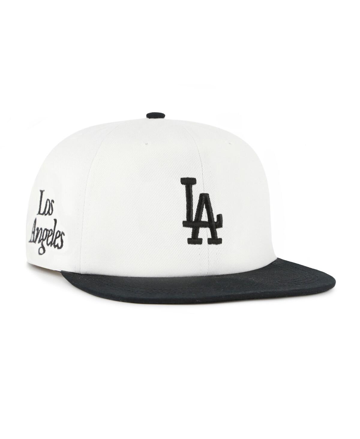 47 Brand Women's White/black Los Angeles Dodgers Foundation Captain Snapback Hat