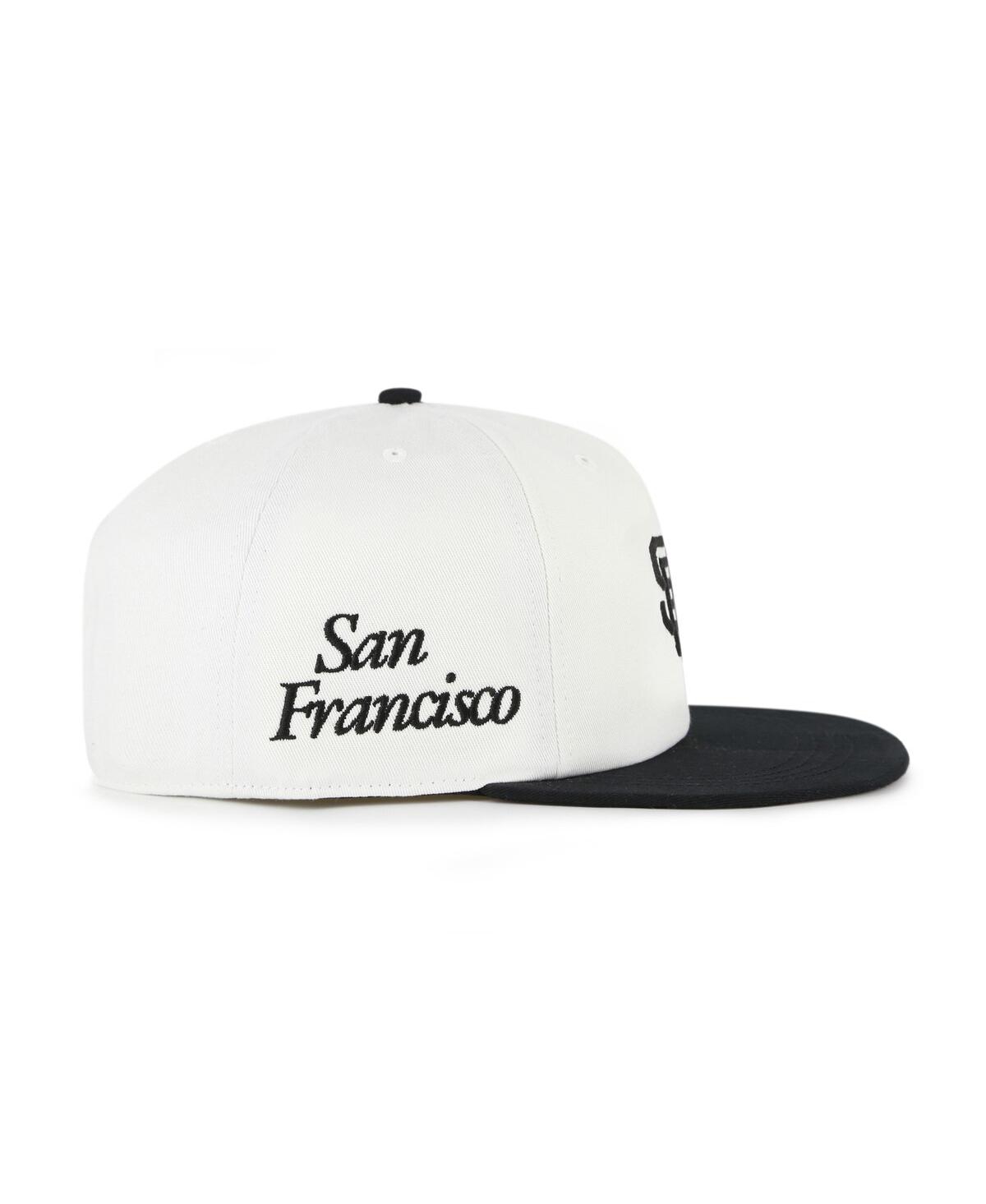 47 Brand Women's White/black San Francisco Giants Foundation Captain Snapback Hat