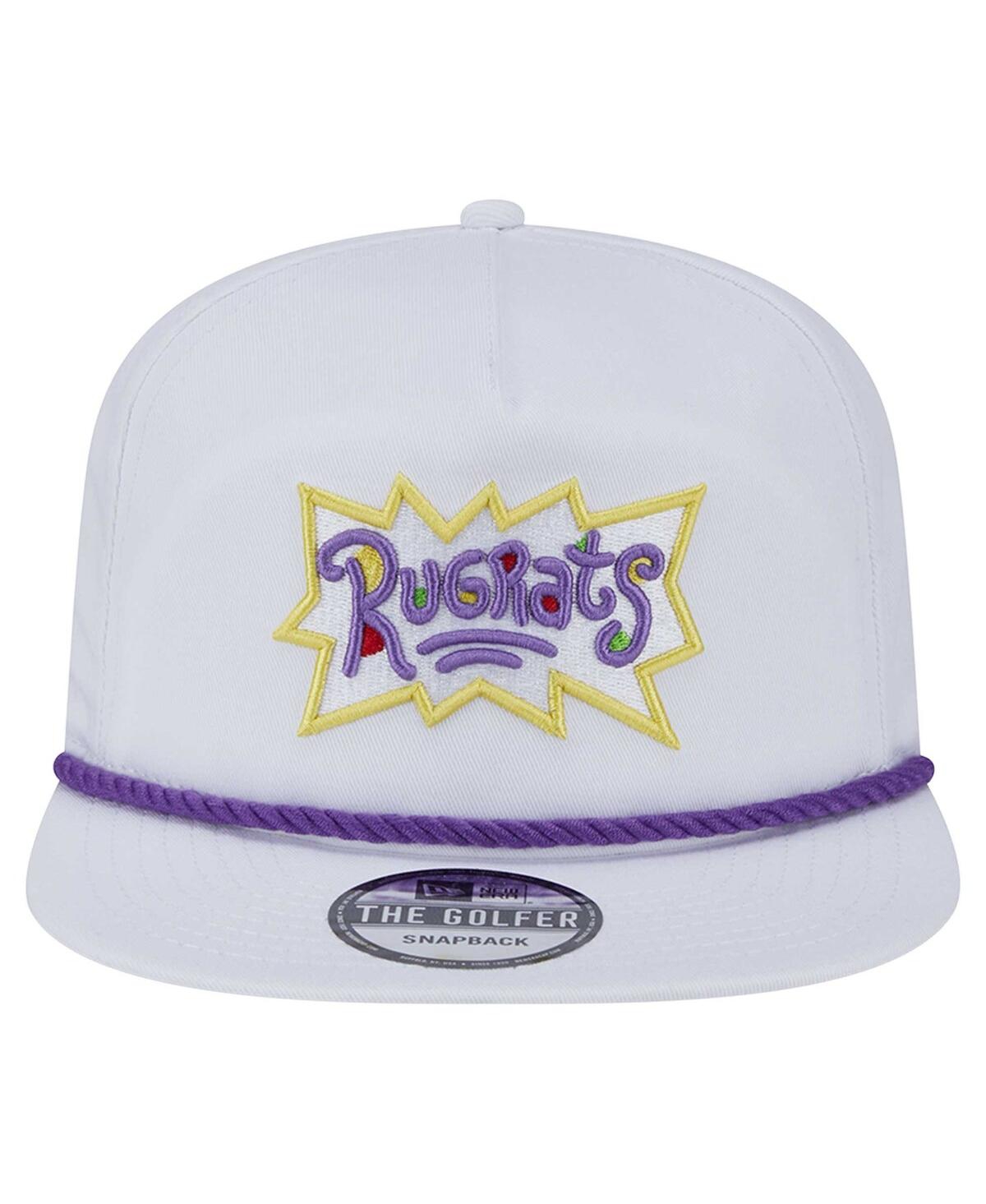 New Era Men's White Rugrats Golfer Snapback Hat