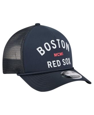 Men's Navy Boston Red Sox Minimalist 9FORTY A-Frame Adjustable Hat