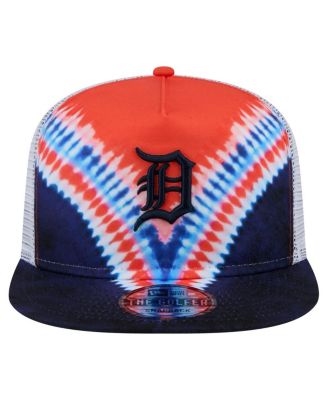 Men's Detroit Tigers Tie-Dye Golfer Trucker Adjustable Hat