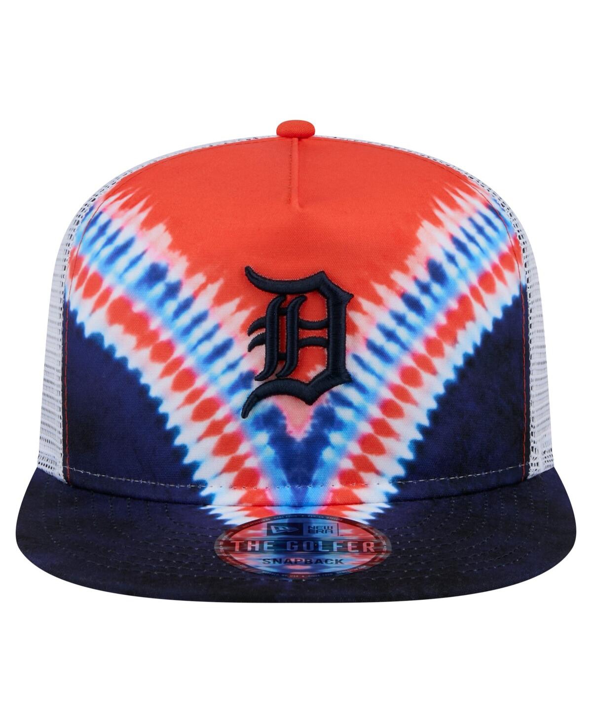 New Era Men's Detroit Tigers Tie-dye Golfer Trucker Adjustable Hat