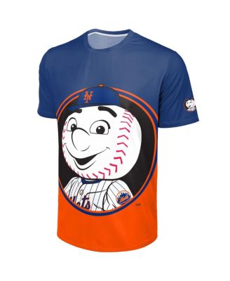 Men's Royal/Orange New York Mets Big Logo Mascot T-Shirt