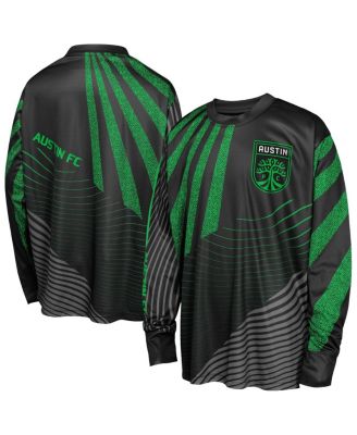 Outerstuff - Big Boys and Girls Black Austin FC Nifty Netminder Long Sleeve T-Shirt