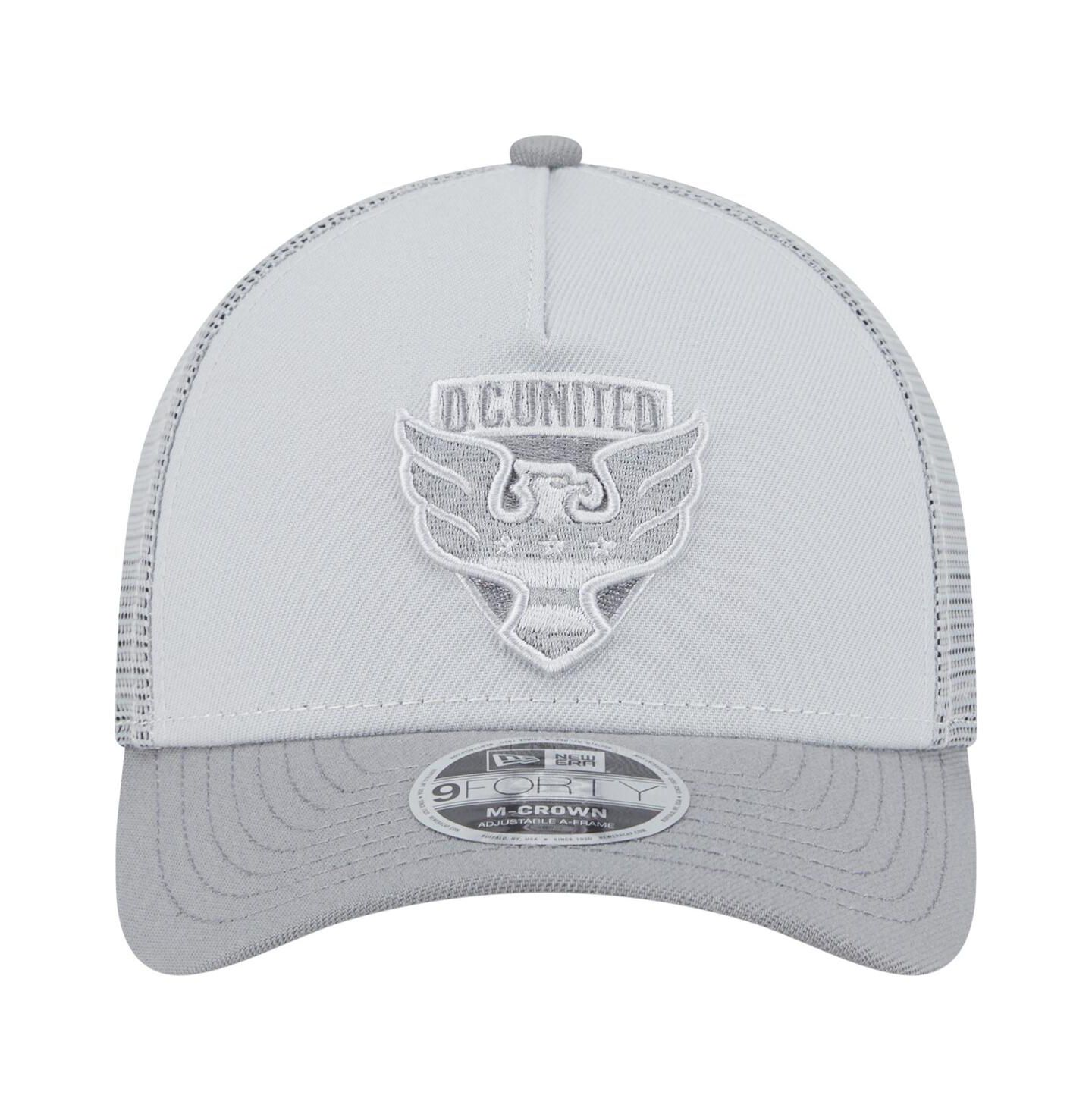 Мужские головные уборы New Era Gray D.C. United Color Pack 9FORTY A-Frame Adjustable Trucker Hat — фото 2