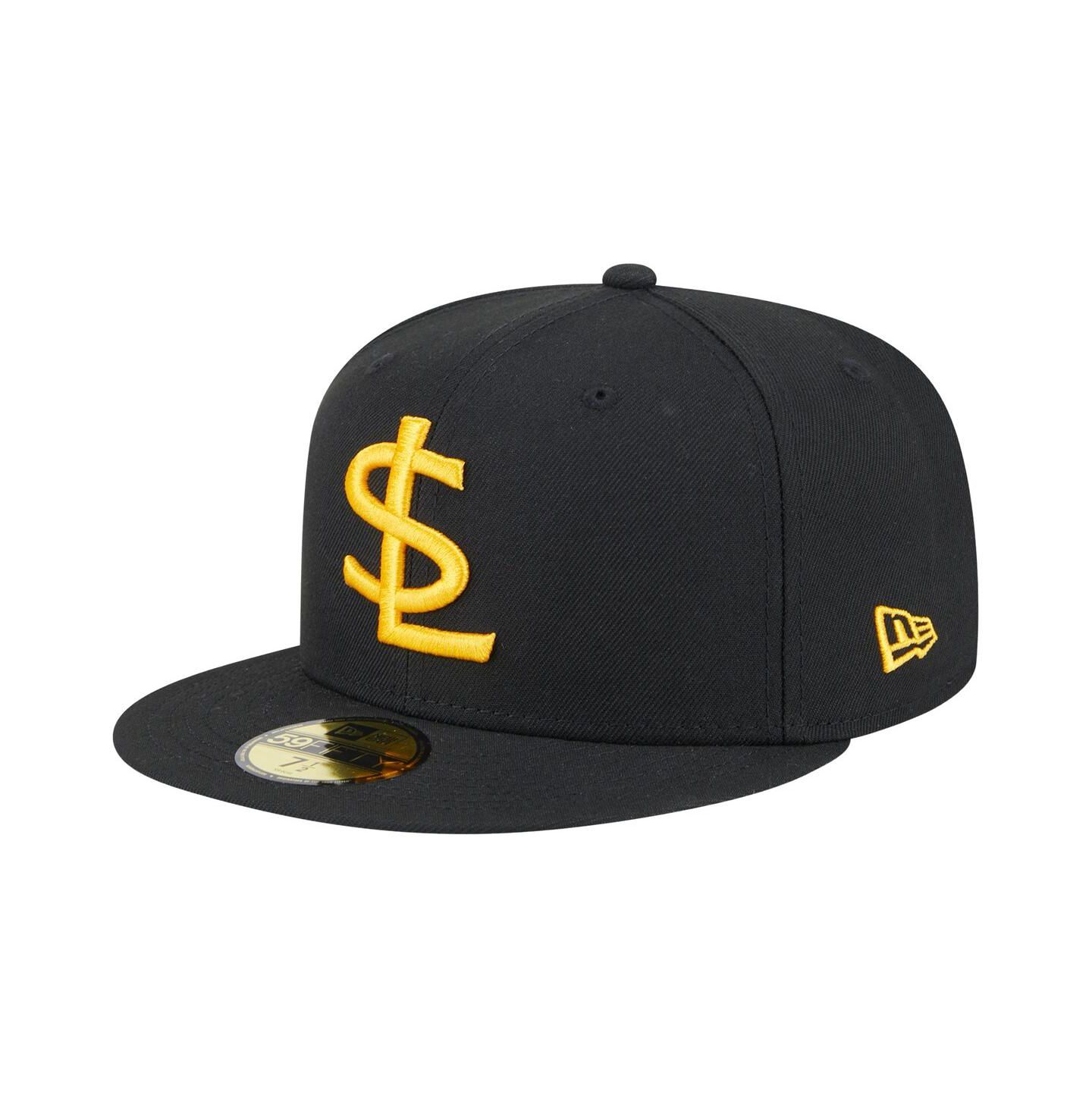 Мужская кепка New Era Black/White Salt Lake Bees Authentic Collection 59FIFTY Fitted Hat — фото 1