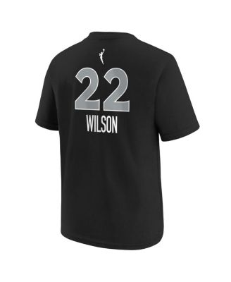 Big Boys and Girls A'ja Wilson Black Las Vegas Aces Explorer Edition Name Number T-Shirt