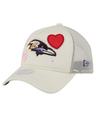 New Era - Women's Cream Baltimore Ravens All Love 9FORTY Adjustable Trucker Hat