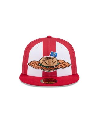 Men's Red Fort Wayne Tin Caps Theme Nights 59FIFTY Fitted Hat