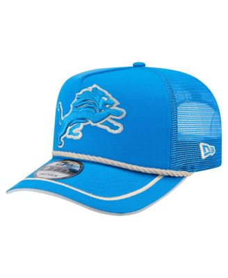 Men's Blue Detroit Lions Vintage Team Rope A-Frame Trucker 9FIFTY Snapback Hat