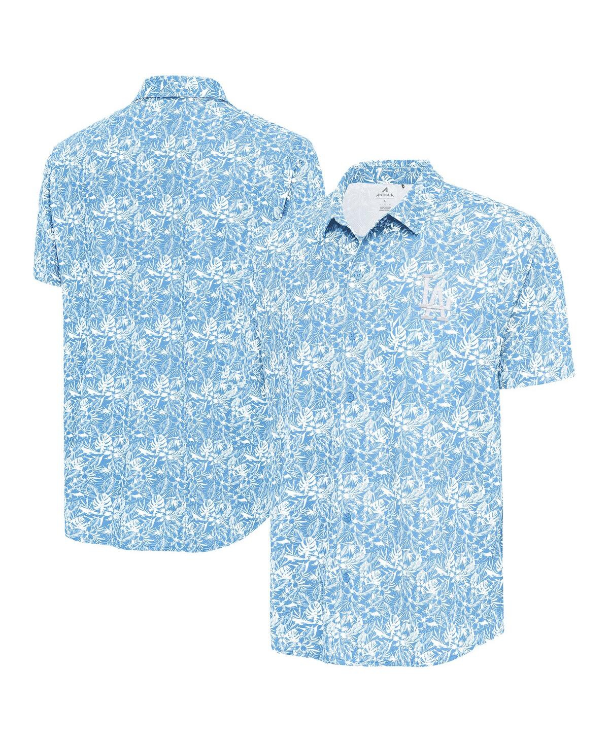 Men's Powder Blue Los Angeles Dodgers Resort Button-Up Shirt - Powder Blue
