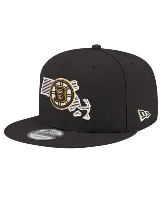 New Era - Men's Black Boston Bruins State Pride 9FIFTY Snapback Hat