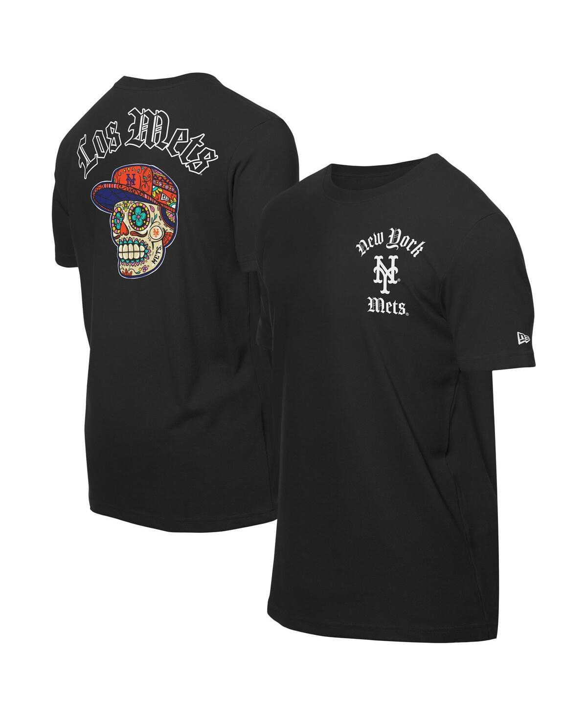 Men's Black New York Mets Sugar Skulls T-Shirt - Black