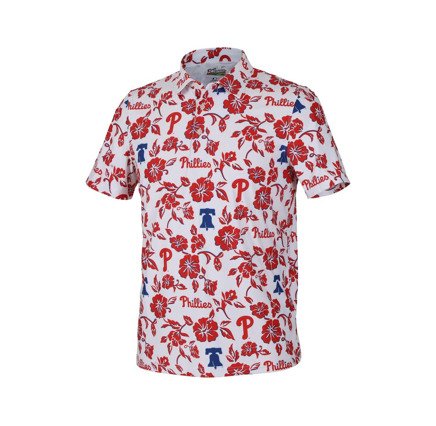Men's White Philadelphia Phillies Pua Performance Polo Shirt