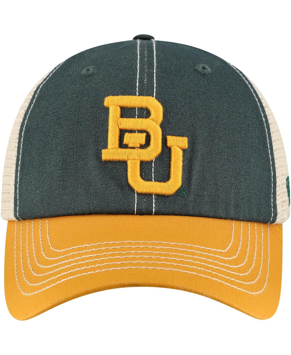 Top Of The World Men's Green/gold Baylor Bears Off Road Adjustable Trucker Hat