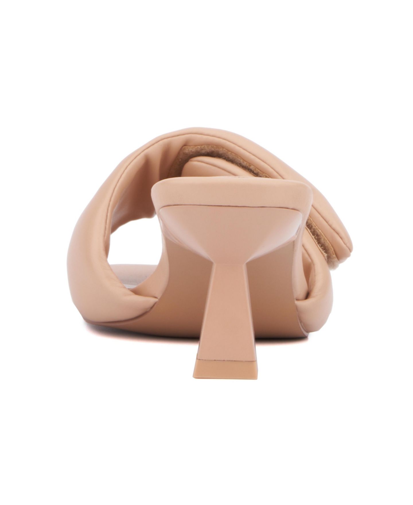 Женские сандалии Olivia Miller Allure Slide Kitten Heel, цвет: Бежевый / Хаки — фото 3