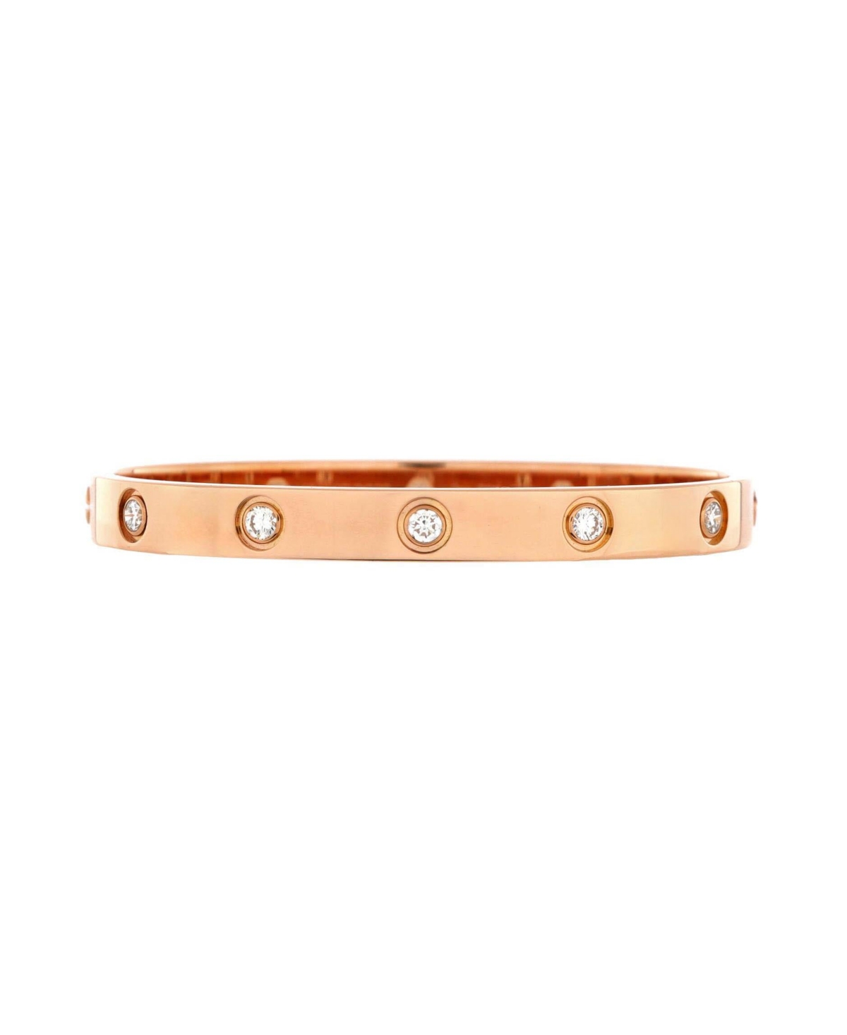 Love 10 Diamond Bracelet 18K Rose Gold with Diamonds - 18k rose gold