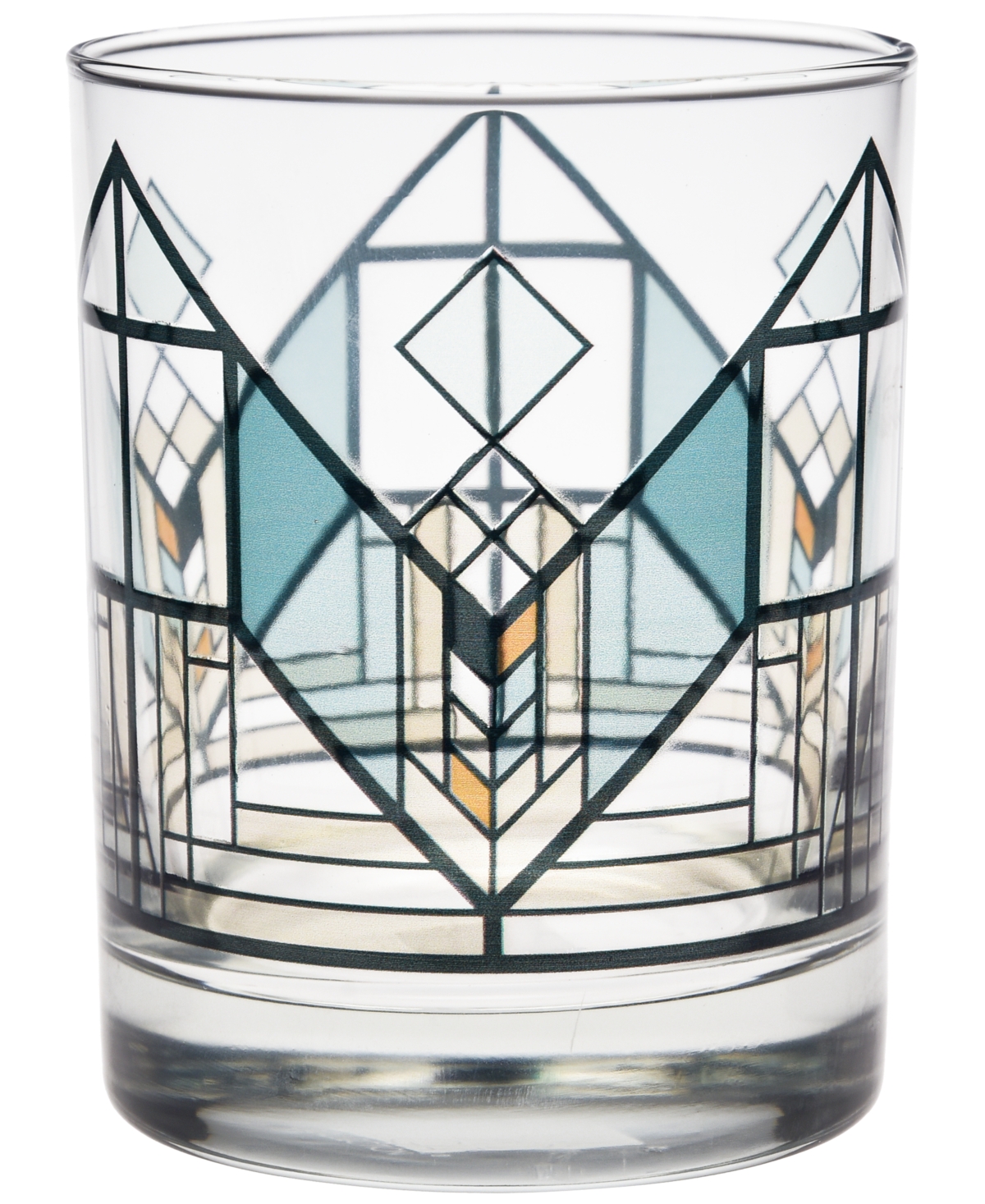 Frank Lloyd Wright Lake Geneva Tulip Double Old Fashioned Glasses, Set Of 4