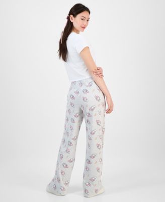 Love Tribe Juniors My Melody Crewneck T Shirt My Melody Allover Print Drawstring Pants In Brown