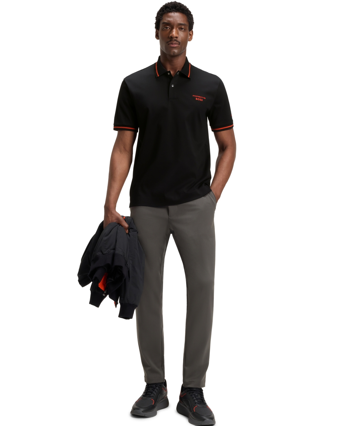 Hugo Boss Porsche X Polo Shirt In Cotton With Moisture Control