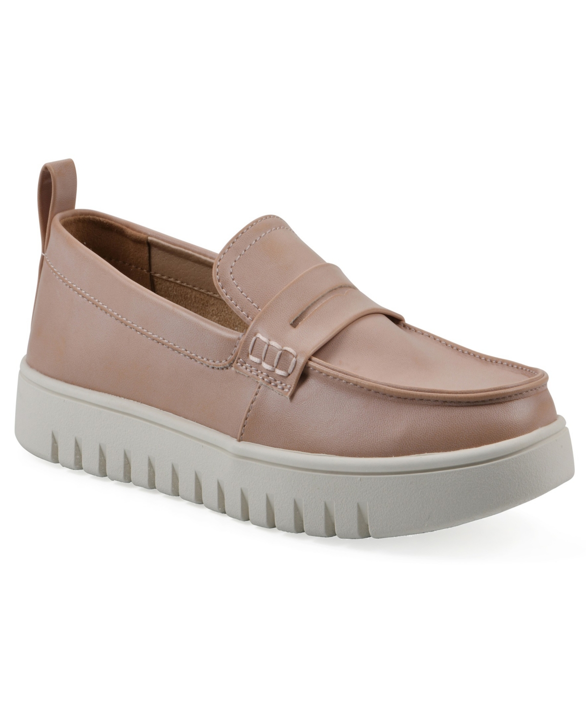 White Mountain Women's Nonna Round Toe Penny Loafers