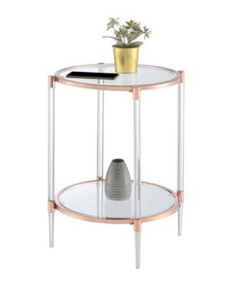 20" Royal Crest 2 Tier Acrylic Glass End Table