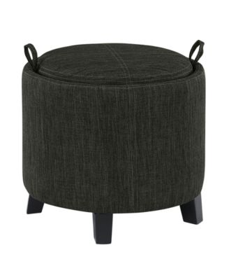 19" Designs4Comfort Oscar Storage Ottoman with Reversible Tray