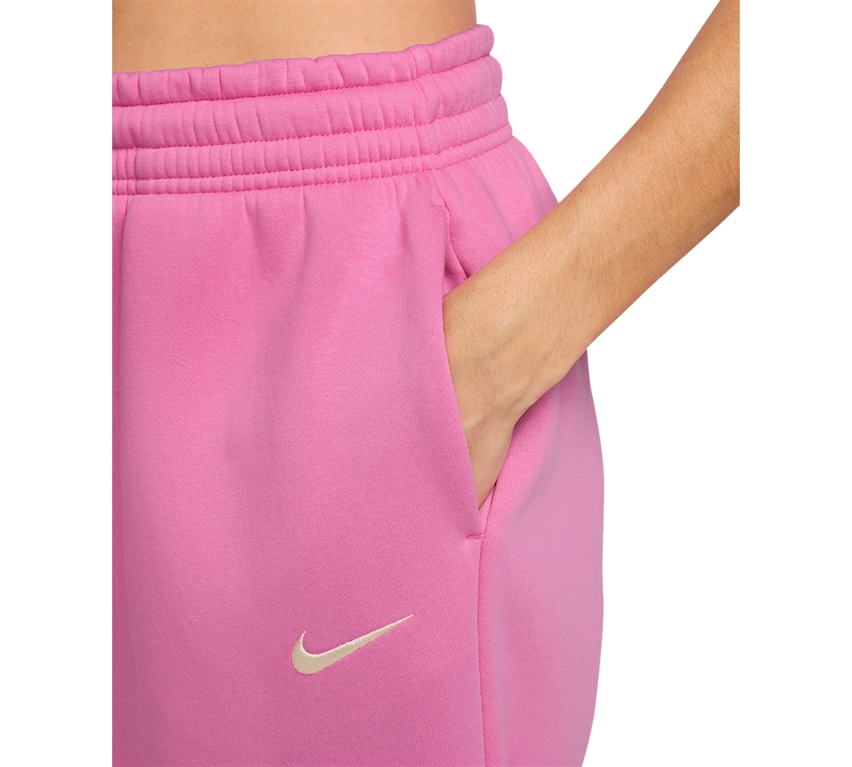 Nike Sportswear Phoenix Fleece High-waisted Oversized Sweatpants In Pink