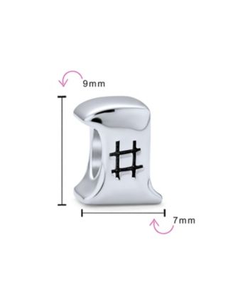 Winner First Place #1 Charm Bead Sterling Silver for European Bracelet