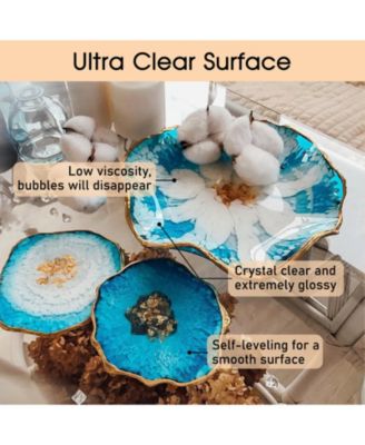 1 Gallon Crystal Clear Epoxy Resin Kit - Self-Leveling Low Viscosity Formula for Bubble-Free Casting, Jewelry Making, Wood Crafts & Table Tops