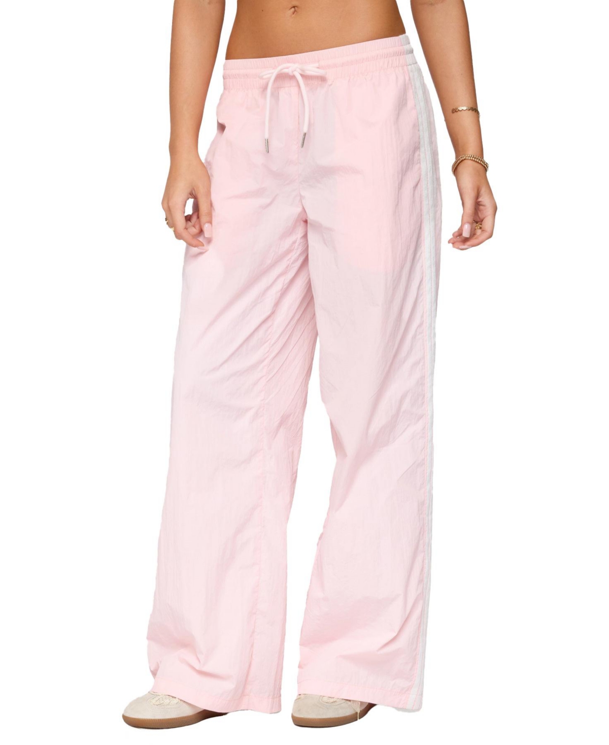 Women's Annabella Nylon Track Pants - Light-pink