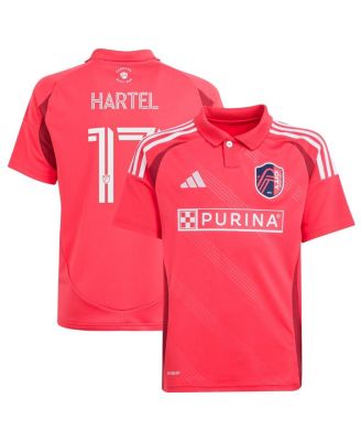adidas - Big Boys and Girls Marcel Hartel Red St. Louis City SC 2025 Forever CITY Red Replica Player Jersey