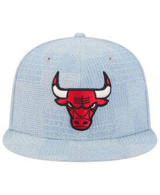 Men's Denim Chicago Bulls Injection Denim Patchwork 9FIFTY Snapback Hat