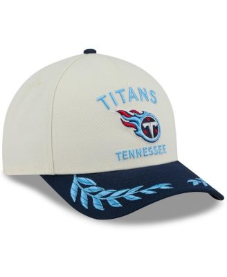 Men's Cream/Navy Tennessee Titans 2025 NFL Draft 9FORTY A-Frame M-Crown Adjustable Hat