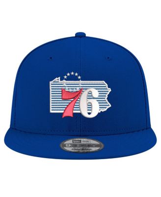 Men's Royal Philadelphia 76ers State Pride 9FIFTY Snapback Hat
