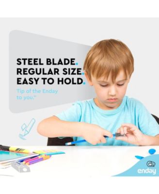 Pencil Sharpener Single Hole Manual, Small Handheld Colored Pencil Sharpener Metal, School Sharpener for Kids & Adults, Makeup Eyebrow Lip Pencil Sharpener (2 PC) –by Enday