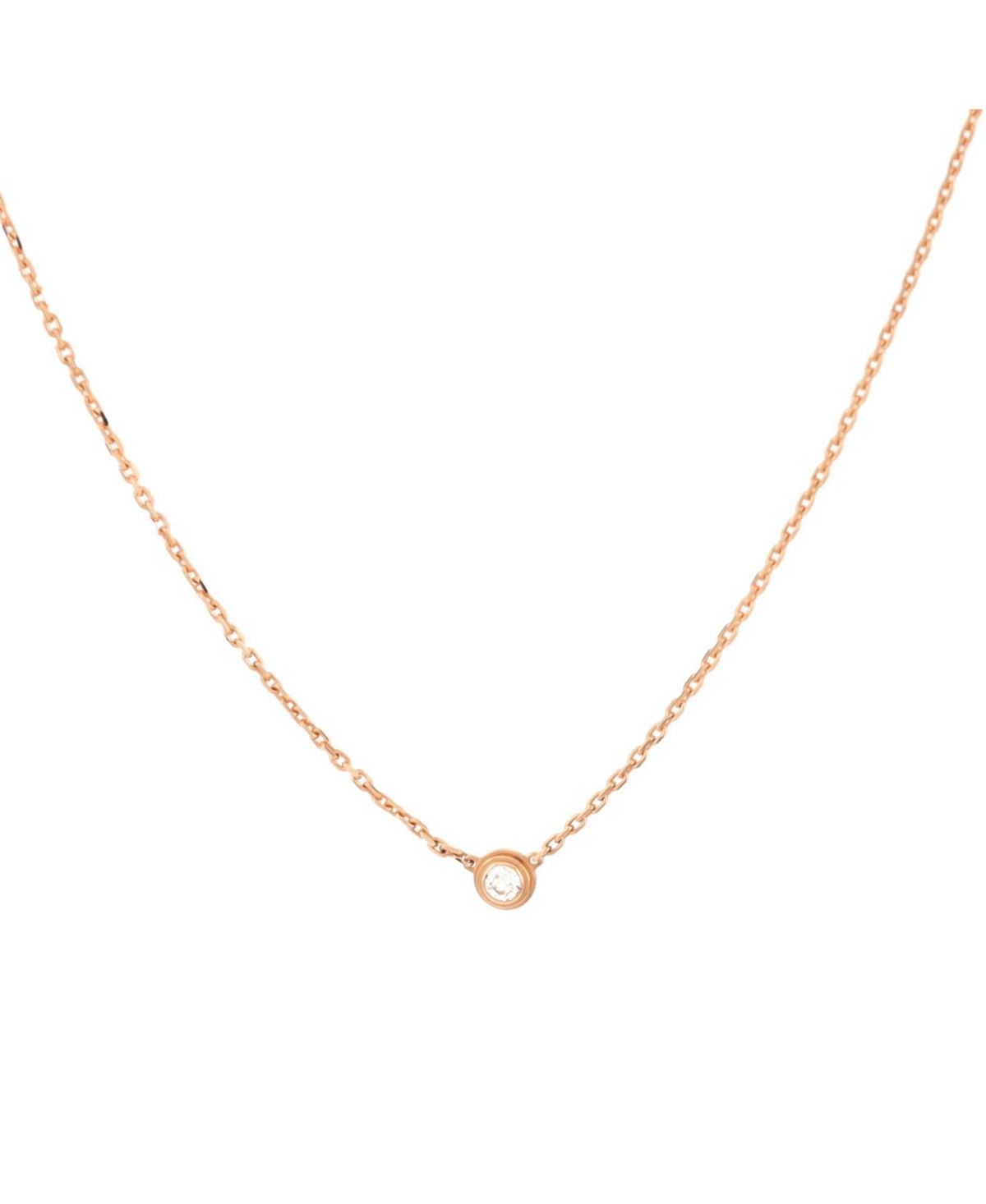 Xs Cartier D'Amour Pendant Necklace 18K Rose Gold with Diamond - 18k rose gold