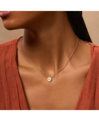 Reside In Protection Mother Of Pearl Evil Eye Necklace