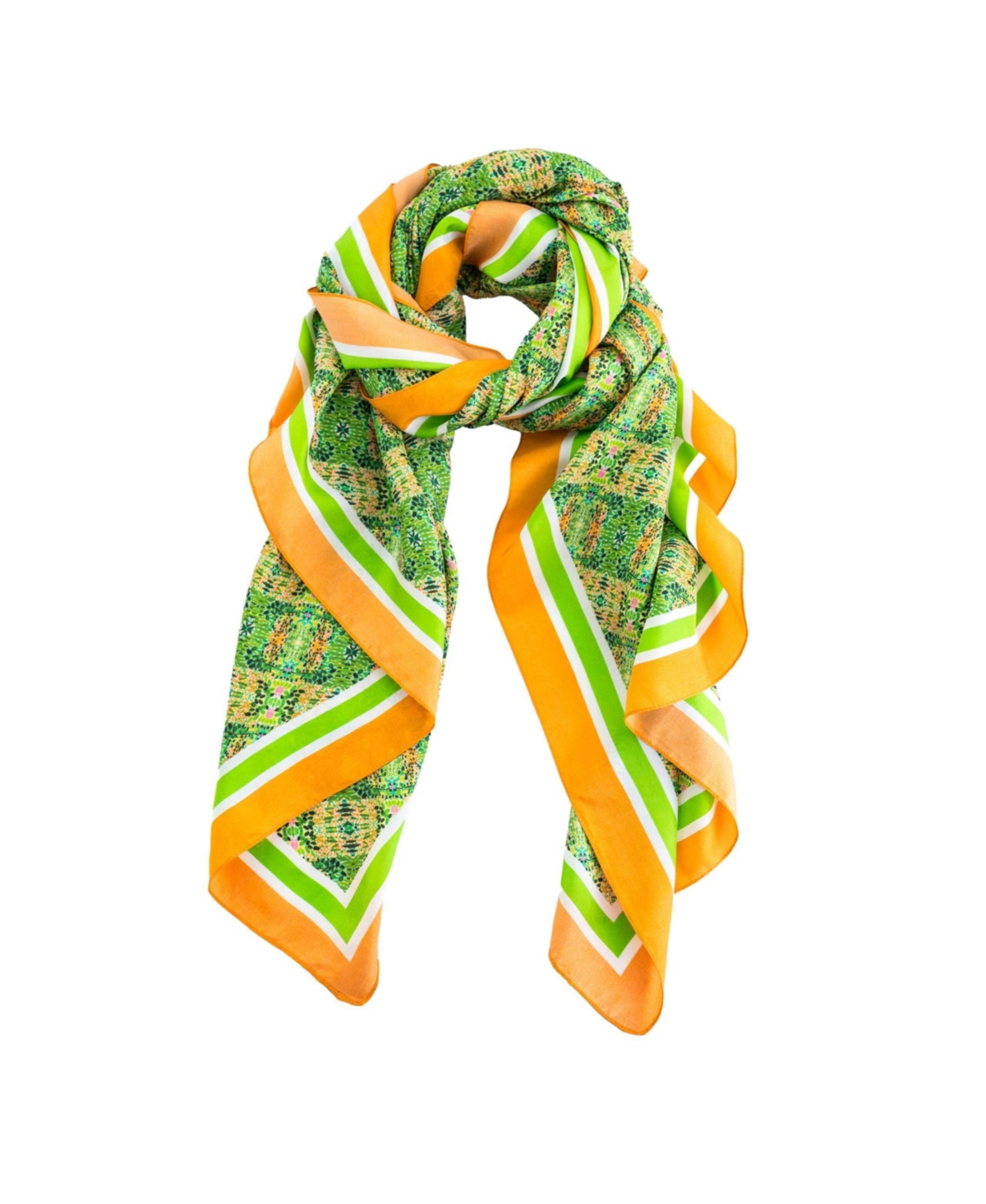 Silk Scarf/Wrap/Sarong - Orange turtle
