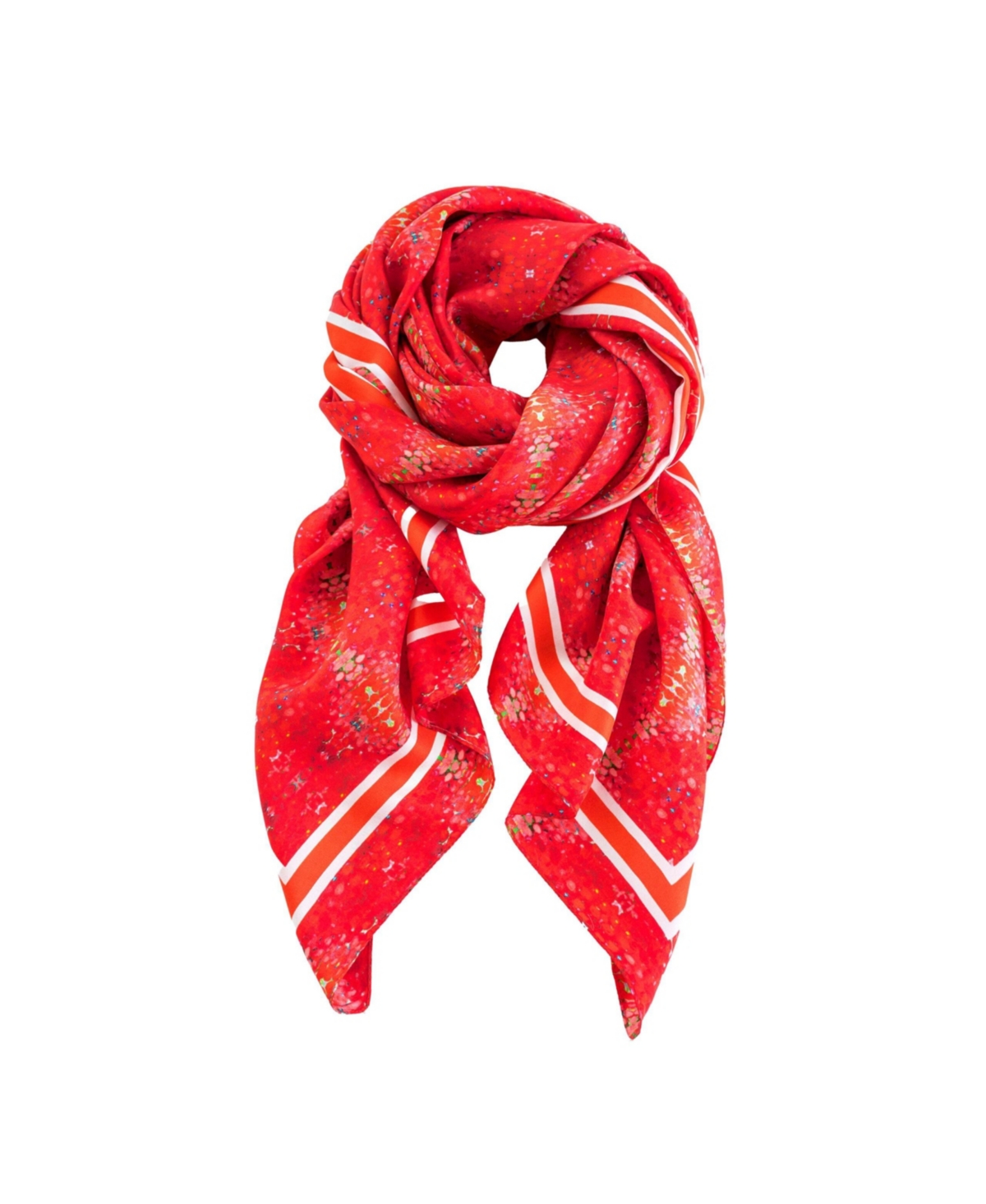 Silk Scarf/Wrap/Sarong - Red mirror