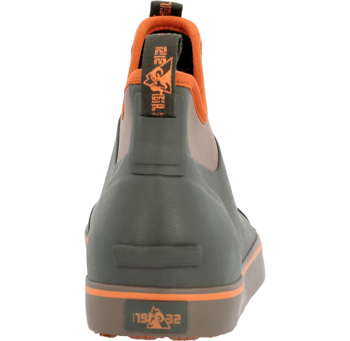 Мужские ботинки ROCKY Dry-Strike Waterproof Green and Orange Deck Boot, цвет: Оливковый каменный — фото 5