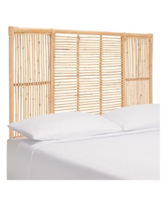 Falyn Rectangle Jawit Rattan Full Headboard