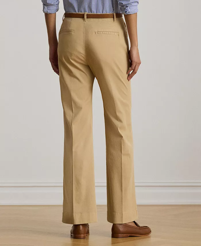 Women's Stretch Cotton Chino Flare Pants - thumbnail 4
