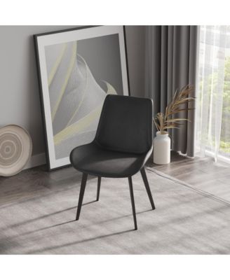 Modern Dining Chair Living Room Metal Leg Dining Chair-2 Pcs/Ctn