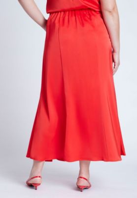 Women's Maxi Satin Skirt